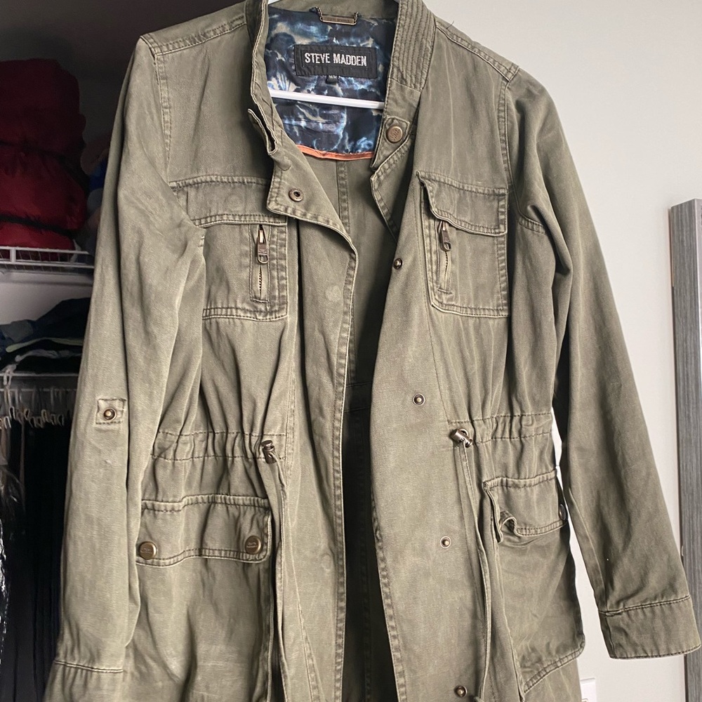 Army Green Steve Madden Utility Jacket